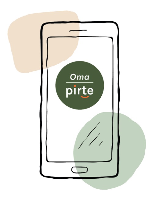 Pirte, OmaPirte-mobiilisovellus OmaPirte-mobiilisovellus, piirroskuva