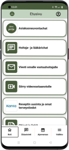 OmaPirtessä pääset siirtymään videovastaanotolle helposti Siirry videovastaanotolle -painikkeen kautta.