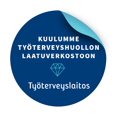 Työterveyshuollon laatuverkoston jäsenmerkki